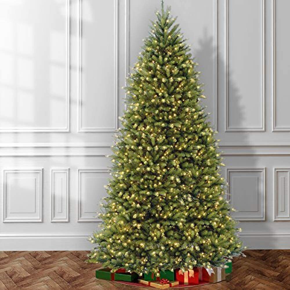 Qtree 12Feet Pre-Lit Artificial Full Christmas Tree, White Lights Includes Stand Qtree 12Feet Pre-Lit Artificial Full Christmas Tree, White Lights Includes Stand