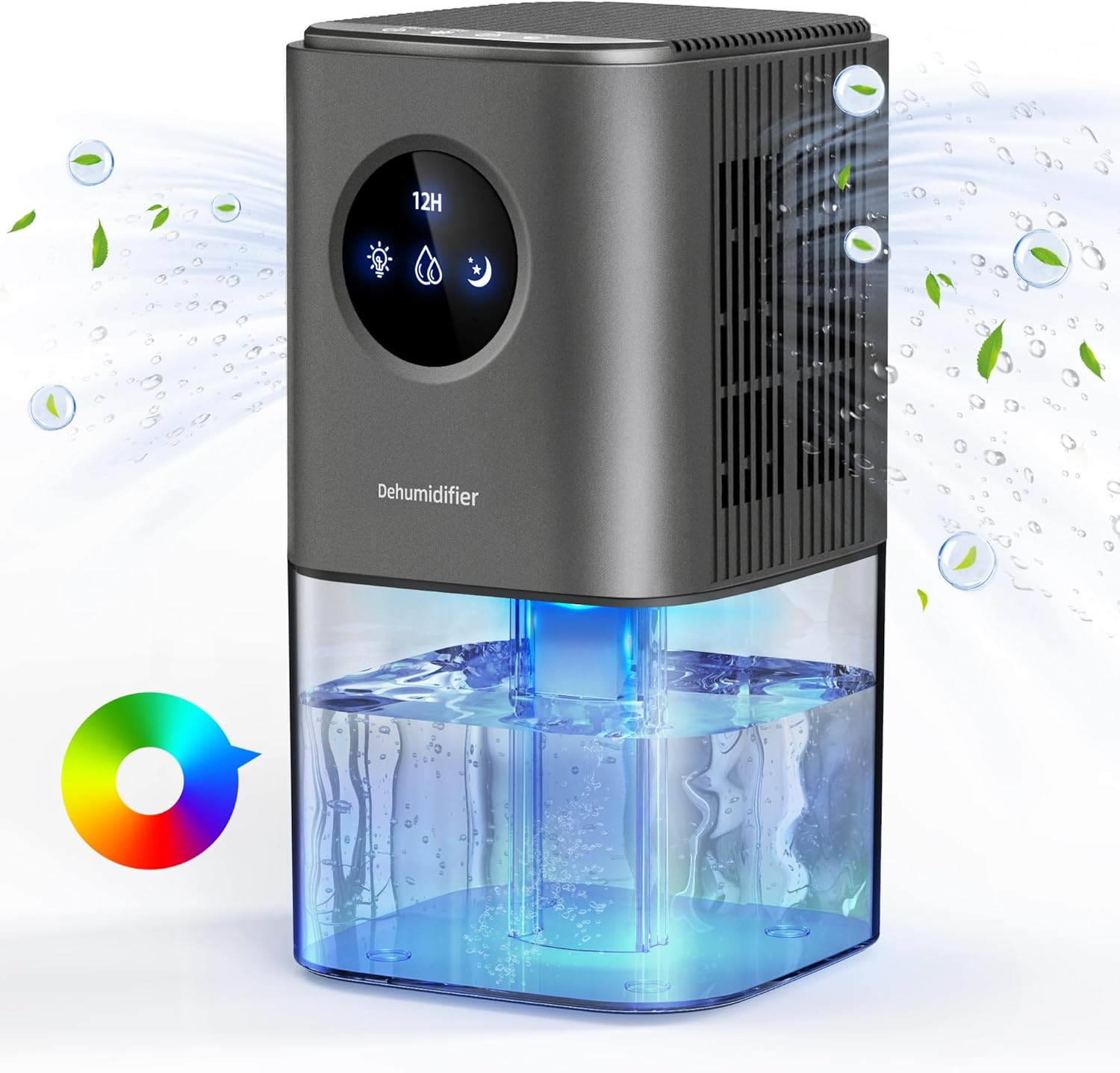 58Oz Small Portable Dehumidifier for Bedroom Bathroom and Home Use-image