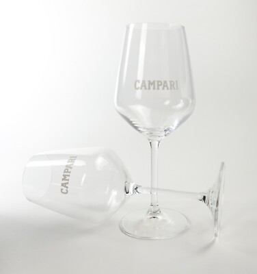 2 x Campari Aperitif Amalfi Weinglas 48cl Cocktailgläser Likör Stielglas 0757