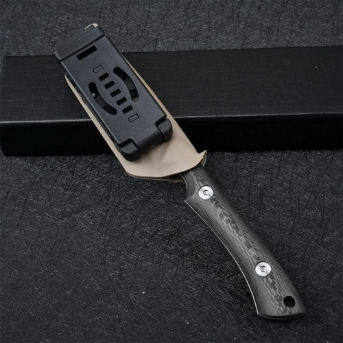 SDOKEDC Knives DC53 Coltello a lama fissa tattico da combattimento in acciaio con fodero kydex - Foto 4 di 26