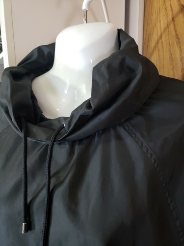 90s Vintage Mens Tommy Hilfiger Shell Pullover Windbreaker Jacket Black Size L - Picture 5 of 7