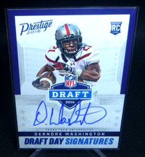 2016 Panini Prestige Football Cards - Print Runs Added for Draft Day Signatures 23