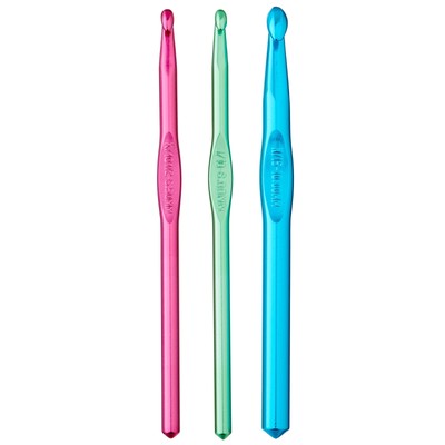 Aluminum Crochet Hook Set by Loops & Threads , J/K/N