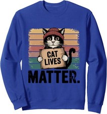 Donald Trump 2024 Cats Lives Matter Please Don't Eat Unisex Crewneck Sweatshirt