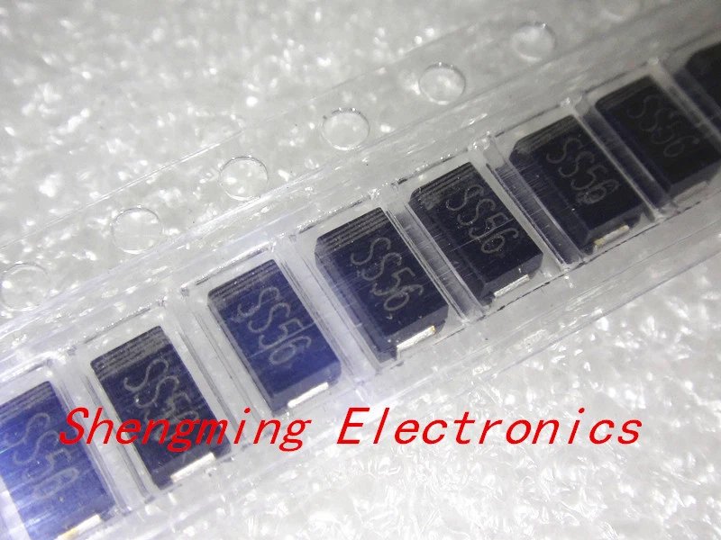 100PCS SS56 SR560 60V 5A SMA SMD Schottky diode DO-214AC - Bild 1 von 1
