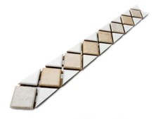 Fliesenbordüren 30x3,5cm Fliesenbordüre Jasba Paso 3192 H hellcotto naturweiß