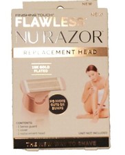  1 Finishing Touch Flawless Nu Razor 18k Gold Plated Replacement Head