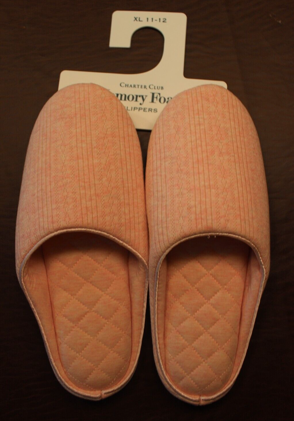 Women's Size XL 11-12 - Charter Club Memory Foam Slippers - Pink | eBay