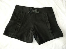 Garanimals 365 Kids Girls Pull On Front Ruffle Shorts Size 8 Solid Black NEW