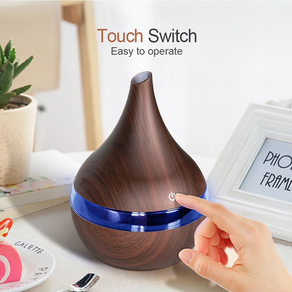 USB Mini 300ml 7 Colors LED Air Humidifier Essential Oil Diffuser Aroma Purifier - Image 4 of 4