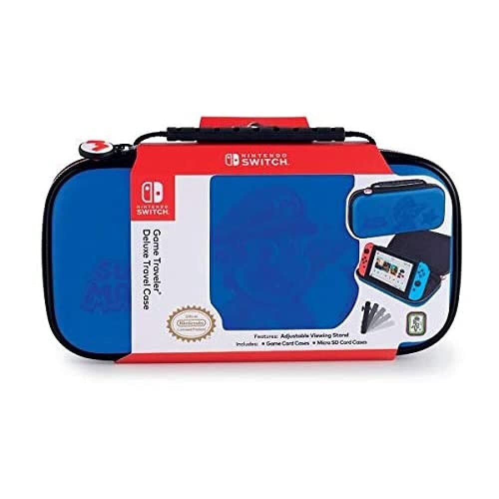 Bigben Custodia Super Mario Switch - Ufficiale Nintendo, Blu B (Nintendo Switch)