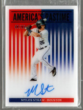 2019 Panini America's Pastime Autographs #39 Myles Straw Auto /99