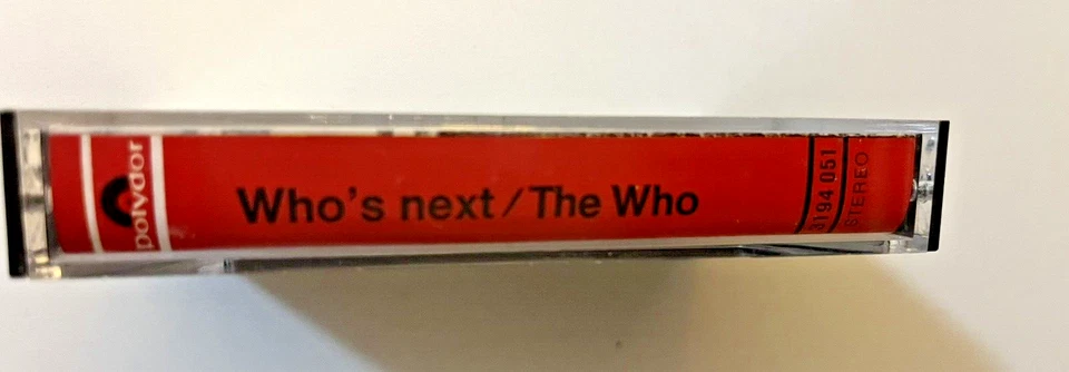 THE WHO WHO’S NEXT POLYDOR CASSETTE MADE IN GERMANY RED PAPER LABEL 1971 JOWHO - Image 4 of 4