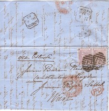 GB:1863:QV 6d lilas.couverture.occasion.chat 260€+