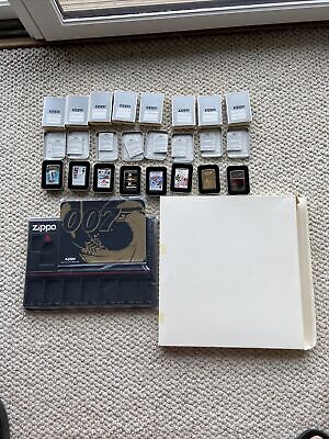 1995 Vintage Extremely Rare Set of 8 James Bond Zippo 1995 Vintage Extremely Rare Set of 8 James Bond Zippo