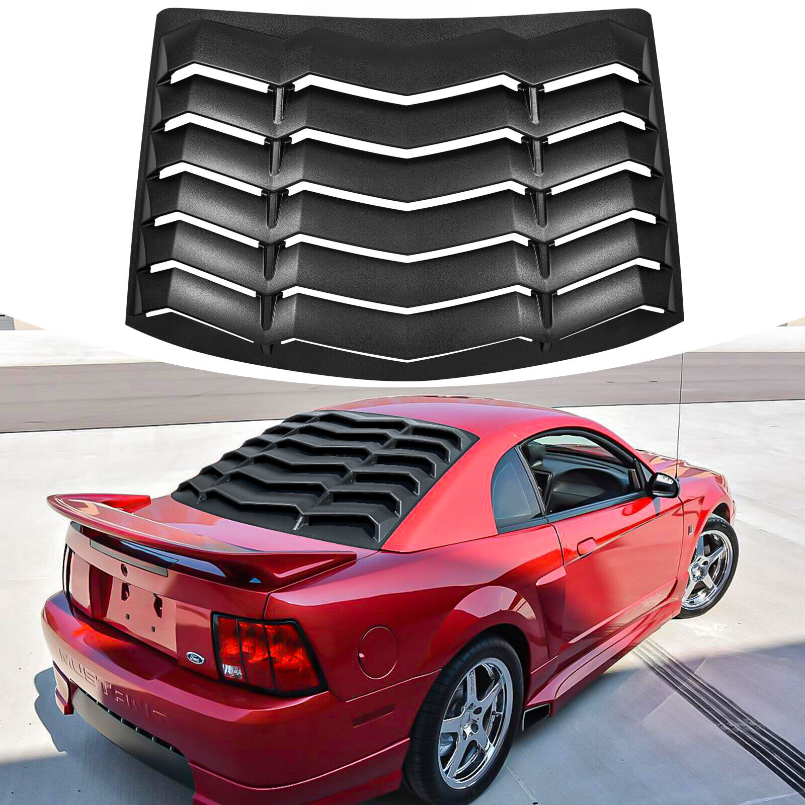 Rear Window Louvers Windshield Scoop Louver for Ford Mustang 199