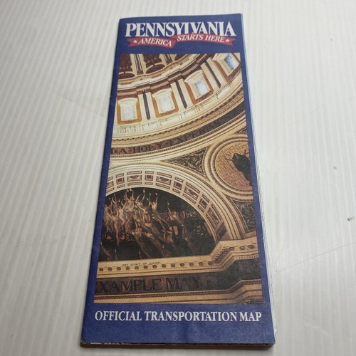 Lot Of 6 Vintage Paper Road Maps Atlas Guides Pennsylvania 1972, 75, 82, 89, 93 - Picture 14 of 24