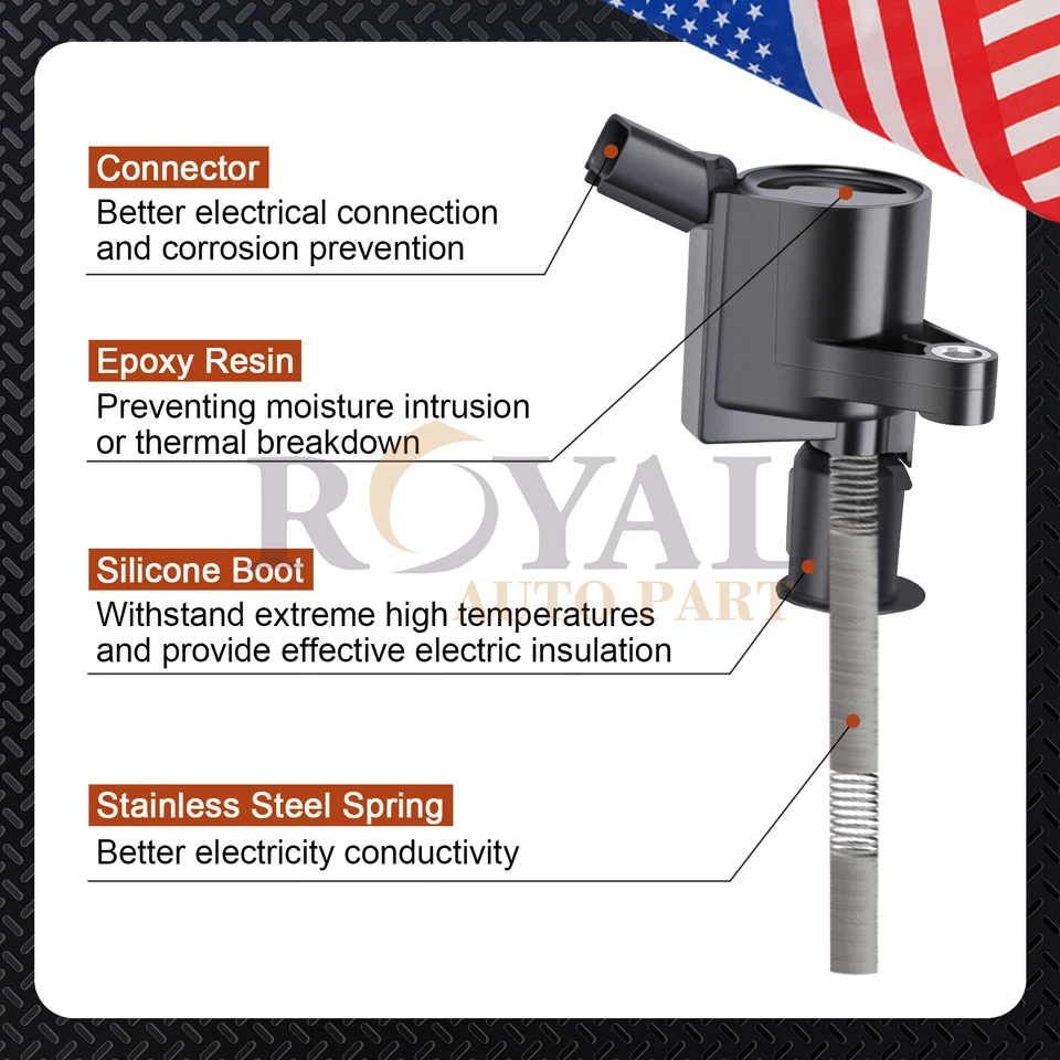 Motorcraft Spark Plugs SP493 Ignition Coils for Ford Lincoln Mercury DG508 4.6L Foto 4 de 4