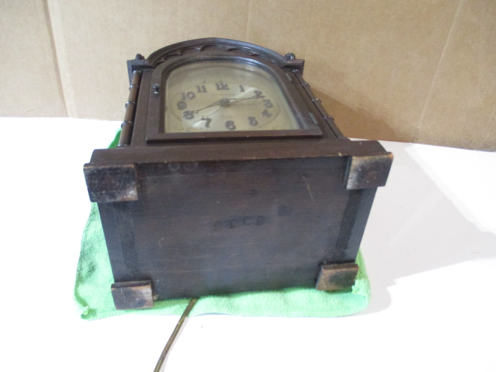 1930's HERSCHEDE CLOCK selfwinding Telechron motored 6016 Westminster