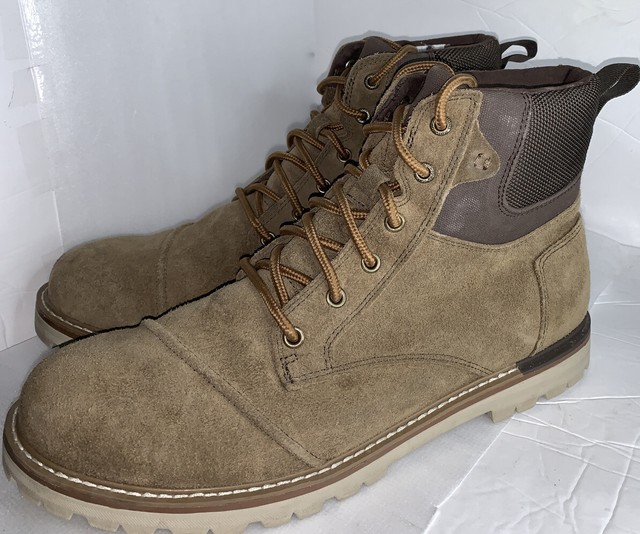 TOMS Men's Ashland Waterproof Brown Suede LaceUp Hiking Boots Shoes