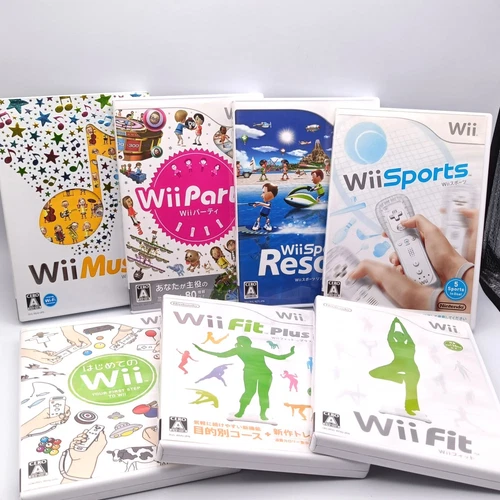Wii Sports Fit Music Party 7 Game Bundle Nintendo Wii Family Lot Japanese ver