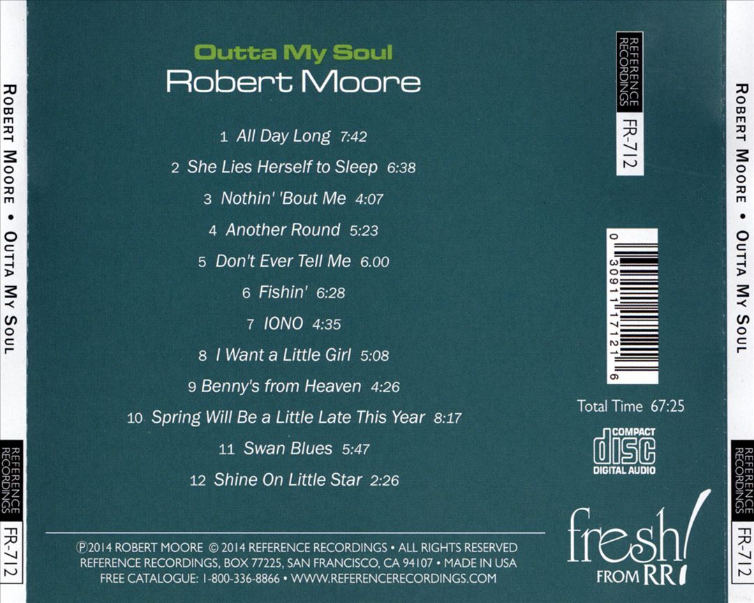 ROBERT MOORE OUTTA MY SOUL NEW CD