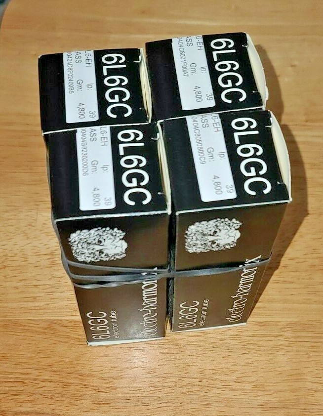 Matched Quad (4) Electro Harmonix EH6L6GC's