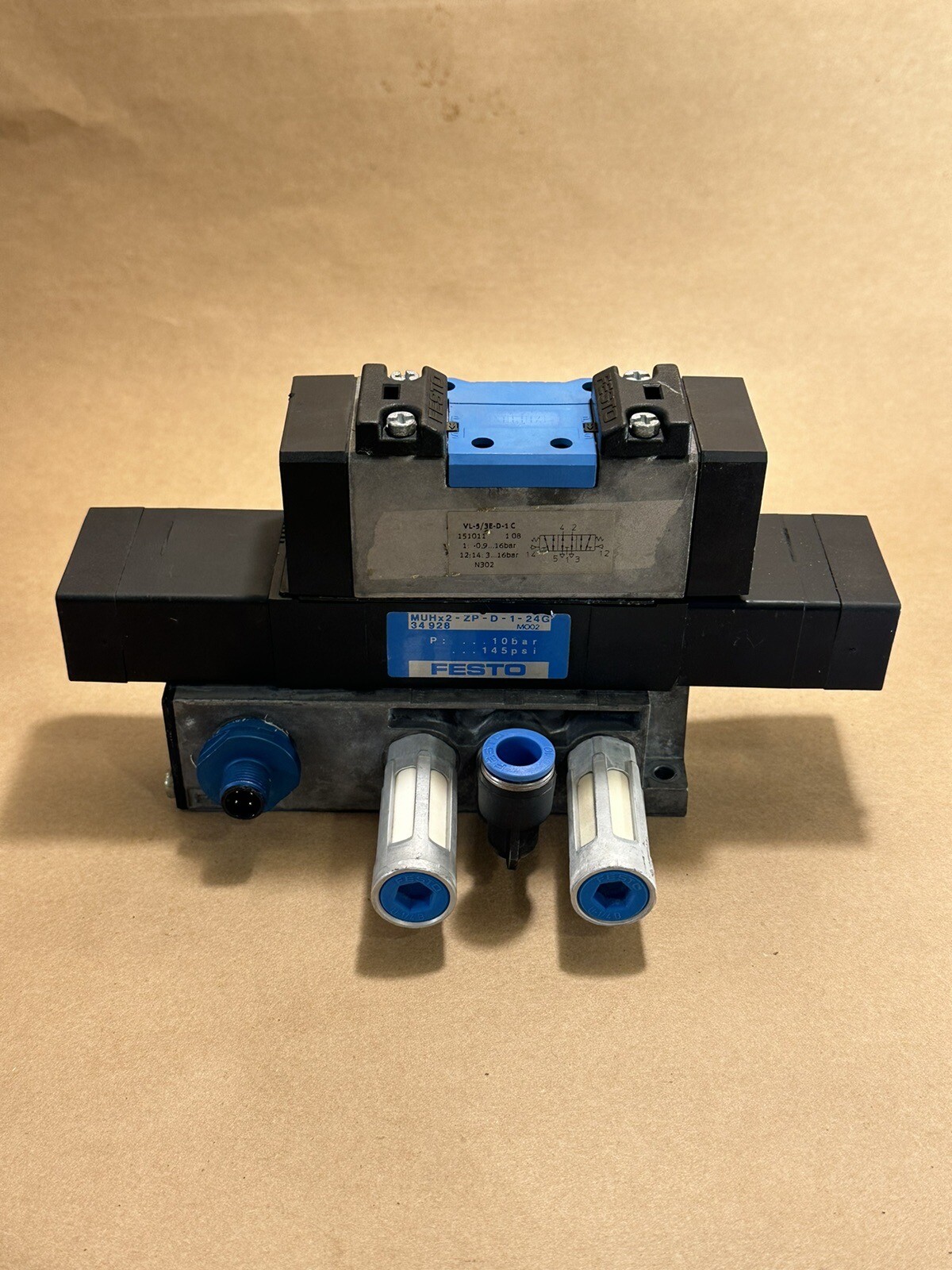 Festo Ebay Festo MSUG-3-24V DC Valve With VL-5/3E-D-1-C Valve | eBay