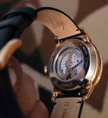 Fossil Townsman Watch Automatic 44mm Black Gold ME3170 Men 