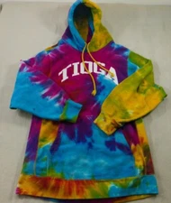 MV Sport Womens Hoodie Small Sweatshirt Tioga Tie Dye Pro Weave Sweater Jumper 
