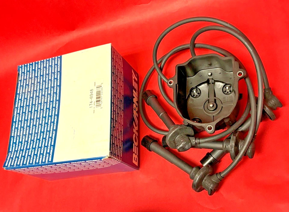 Distributor Cap/Spark plug wire -Eng Code: 4AF, 2BBL fit 88-89 Toyota Corolla - Image 2 of 2