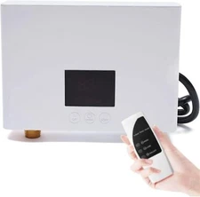 110V Kitchen Electric Hot Tankless Water Heater Shower Instant Boiler Bathroom