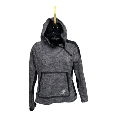 Reebok CrossFit Hoodie Womens Small Black Top Zip Hooded Pullover Shirt