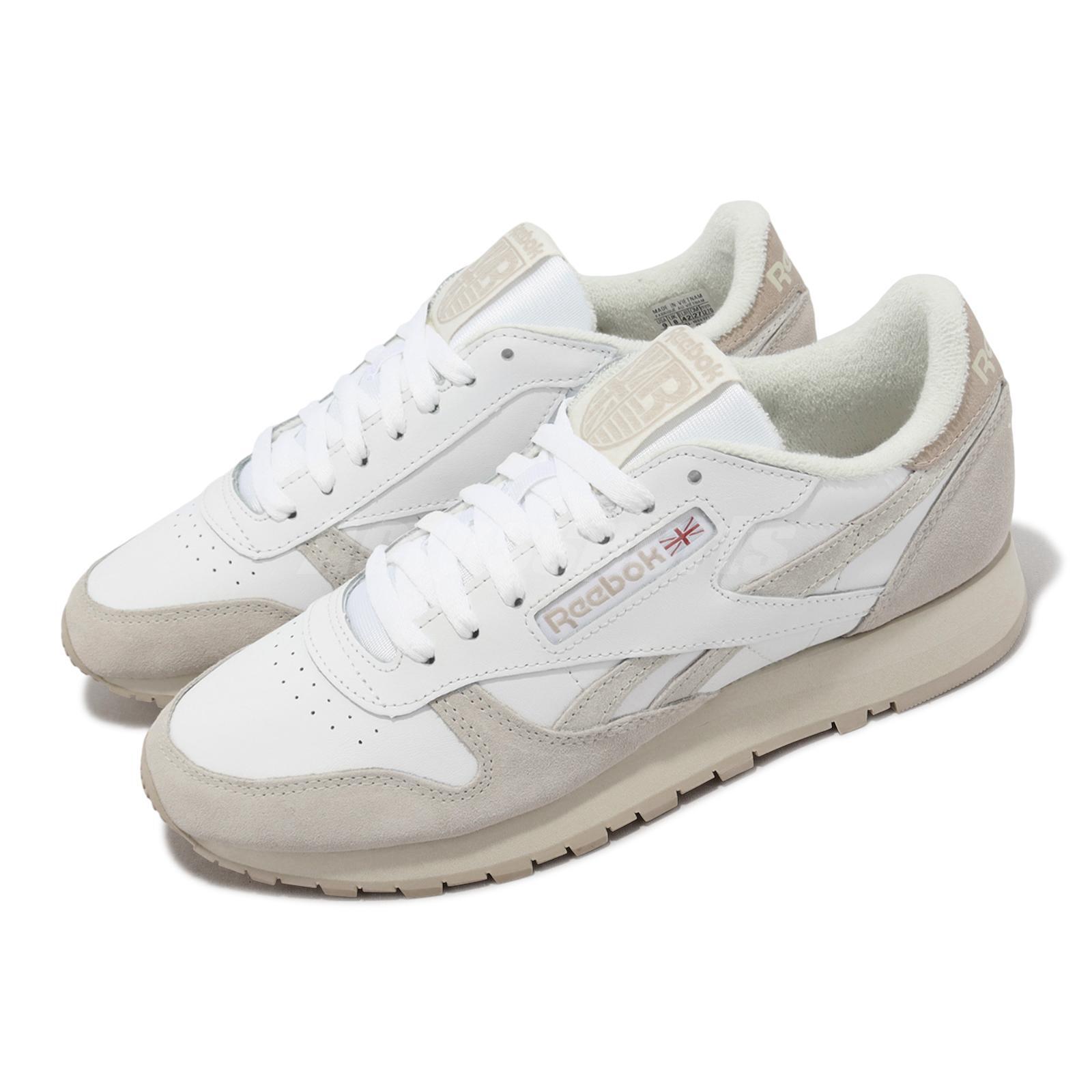 Reebok Classic Leather Footwear White Chalk Stucco Men Unisex Casual 100032772