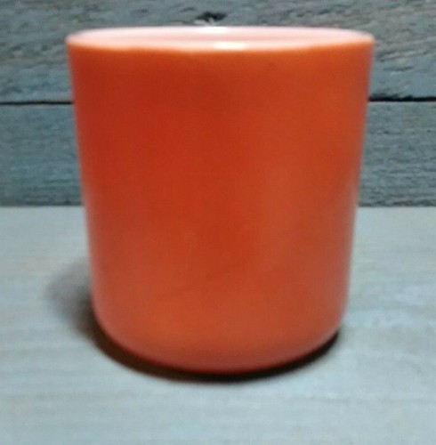 Vintage Hazel Atlas Burnt Orange Milchglas 3,5" x 2,75" x 3" 6 Unzen Becher KOSTENLOSER VERSAND - Bild 4 von 7