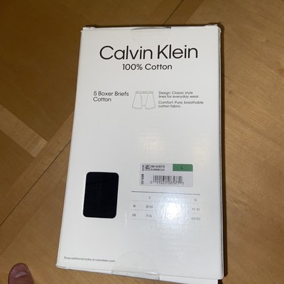 Calvin Klein Underwear Men Black NB1429 Cotton 5-pack Boxer Briefs 