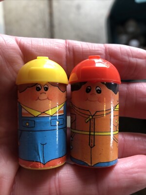 Chicco People Toys Vintage Figures Men Train Workers Lot