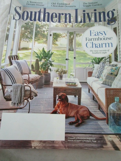 Southern Living Magazine March 2020 Easy Farmhouse Charm Tennessee