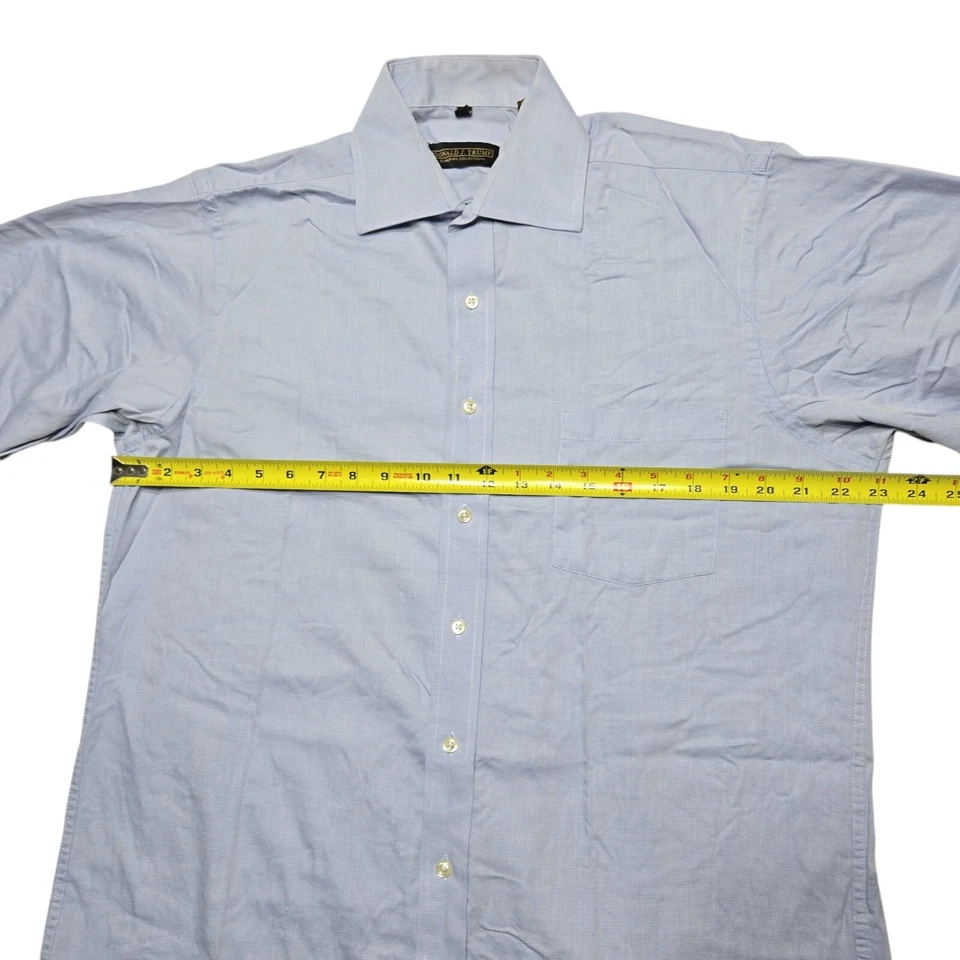 Camisa de vestir Donald J Trump para hombre 16 34 azul abotonada manga larga 46 en pecho Foto 2 de 4