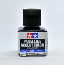 Tamiya Black panel line liner 40ml bottle wash for model