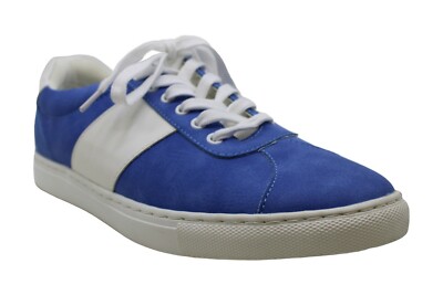 Bar III Men's Keagan Low Top Lace up Fashion Sneakers Blue White 11.5M