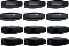 RV Camper Door Catch Latch Holders Baggage Compartment Clips, Black, 12 Pack