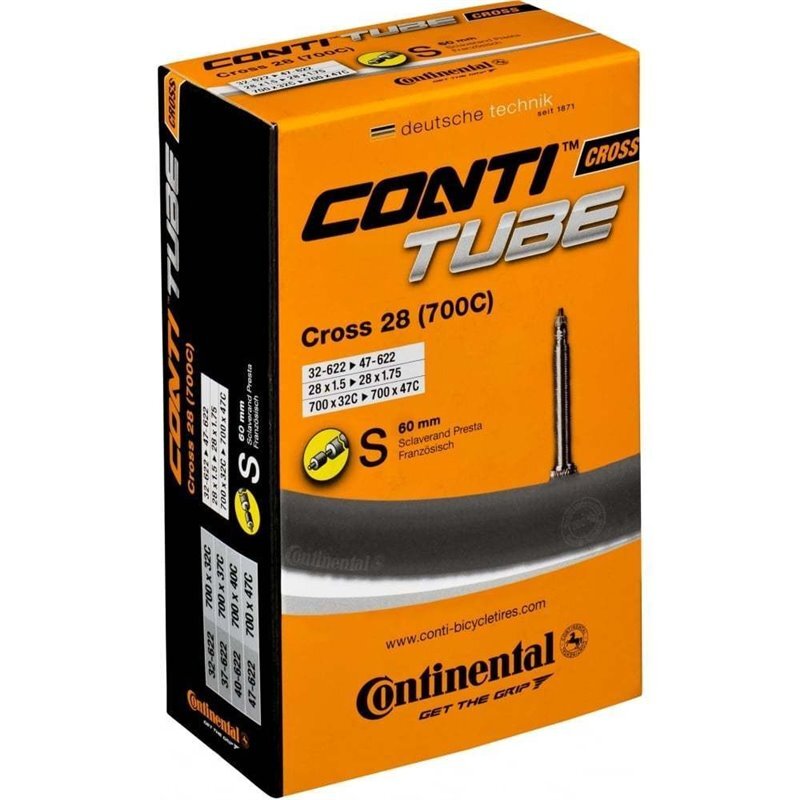 Continental Conti Hybrid Tube 32 - 47mm (700c) Slim 60mm Presta.