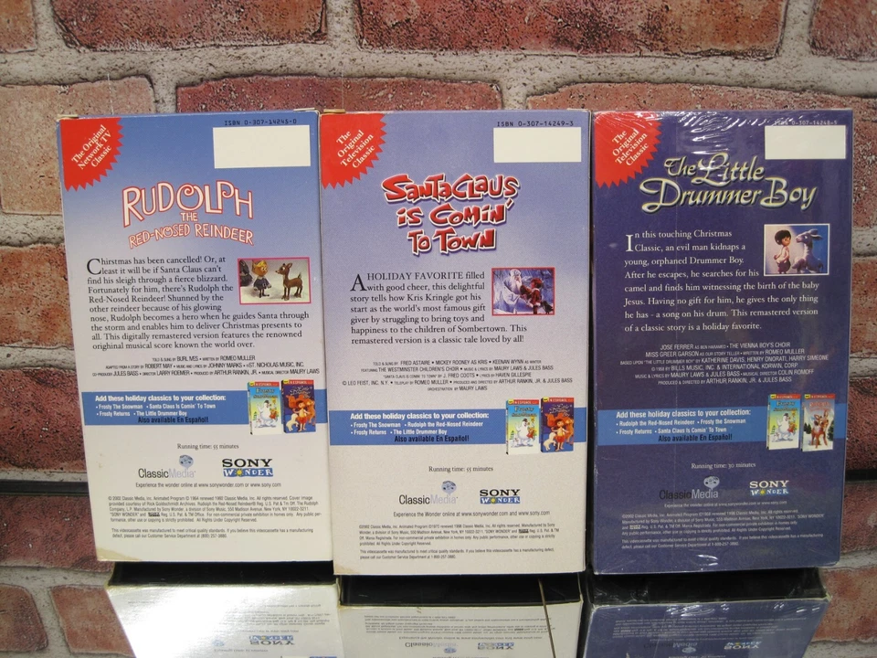 Golden Books Christmas Classics Video Collection 3 Movie Set VHS 2001 X-Mas - Image 2 of 3