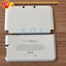 White Front & Back Housing Shell Cover Case Replace For Nintendo 3DS XL/LL Old