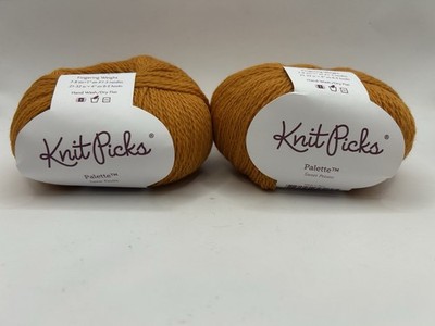 KNIT PICKS Palette 100% Peruvian Wool Yarn Sweet Potato NEW Lot of 2, 7A1438