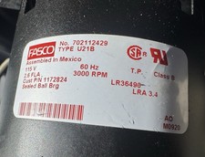Fasco 702112429 Furnace Inducer Motor 1172824 Tested/FAST SHIPPING/MAKE OFFER