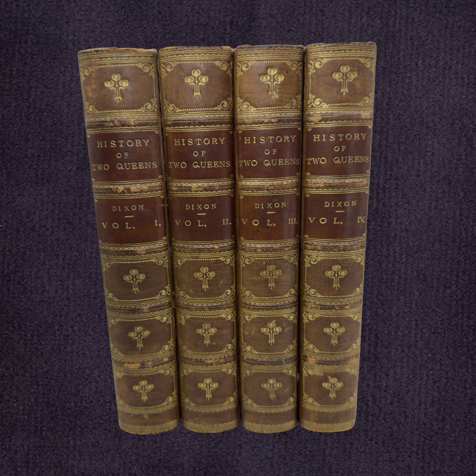 1873 -74 ✨ FIRST EDITION - Tudors - History of Two Queens William H Dixon 4VOLS