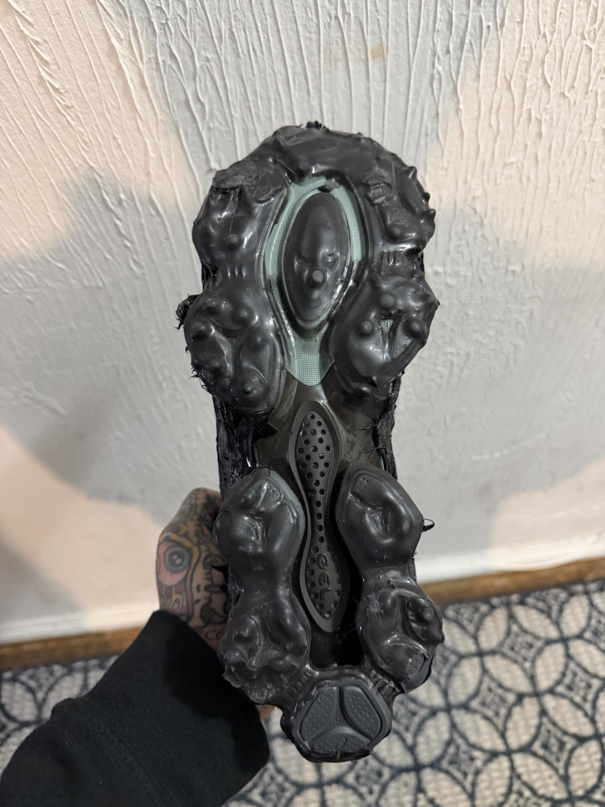 ASISCS X TAREET SS25 DEFARAT - BLUE & GOLD SNEAKERS HAND MADE 1 OF 1 thumbnail 8