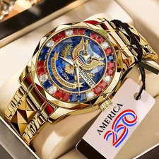 America250 Alloy Luxury Quartz Watch Men's Gift Watch